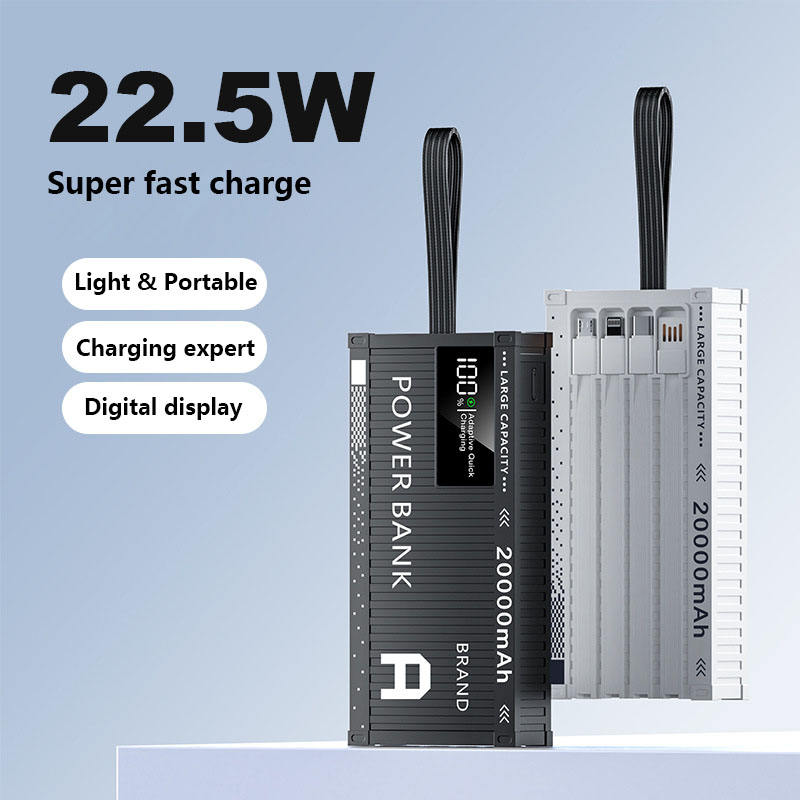 20000mAh High-capacity Portable Container Appearance Power Bank