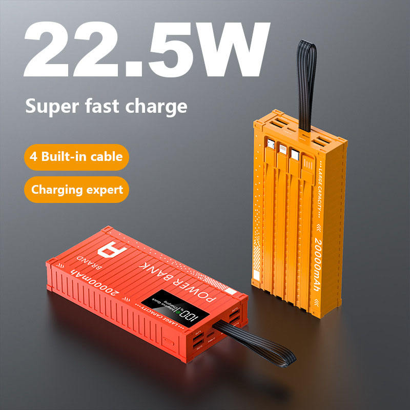 20000mAh High-capacity Portable Container Appearance Power Bank