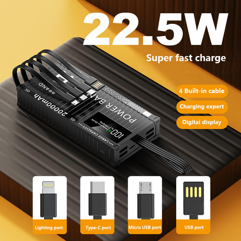 20000mAh High-capacity Portable Container Appearance Power Bank